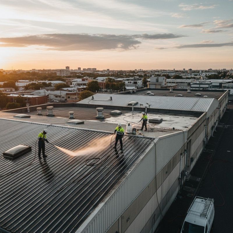 Metal Roof Cleaning detail