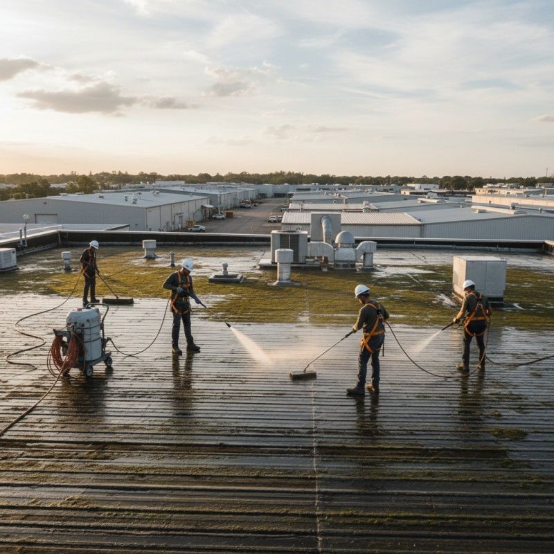 Roof Mildew Removal detail